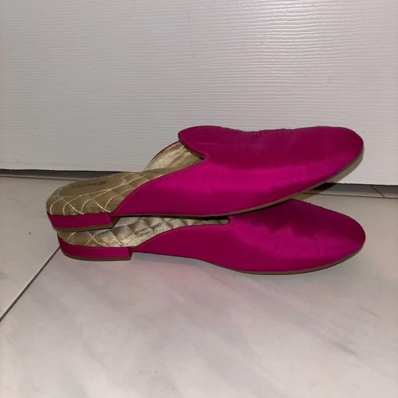 Birdies Fuchsia The Raven Satin Mules - Picture 4 of 8